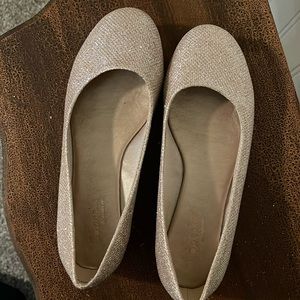 Cupcake rose gold slipper shoes